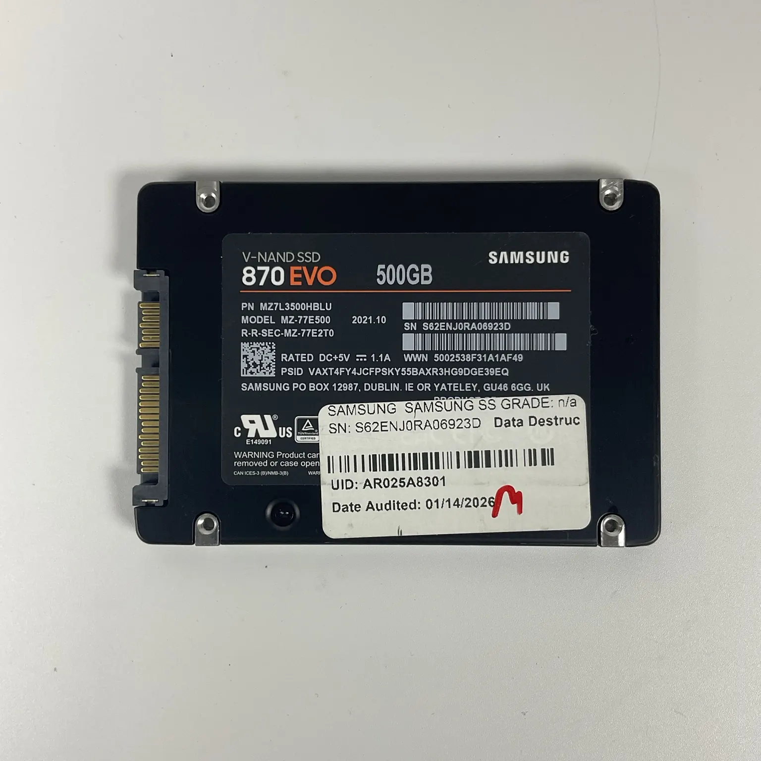 sata ssd – mixed capacity qty: 1,758 – #so 11487